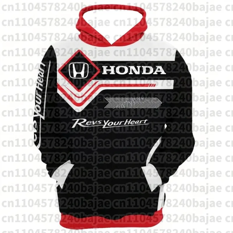 

Autumn Impulse Honda - Men's Quick-Dry Motorcycle Jacket Hooded Sweatshirt Shirt, Long-sleeved Breathable Off-road Motorcycle