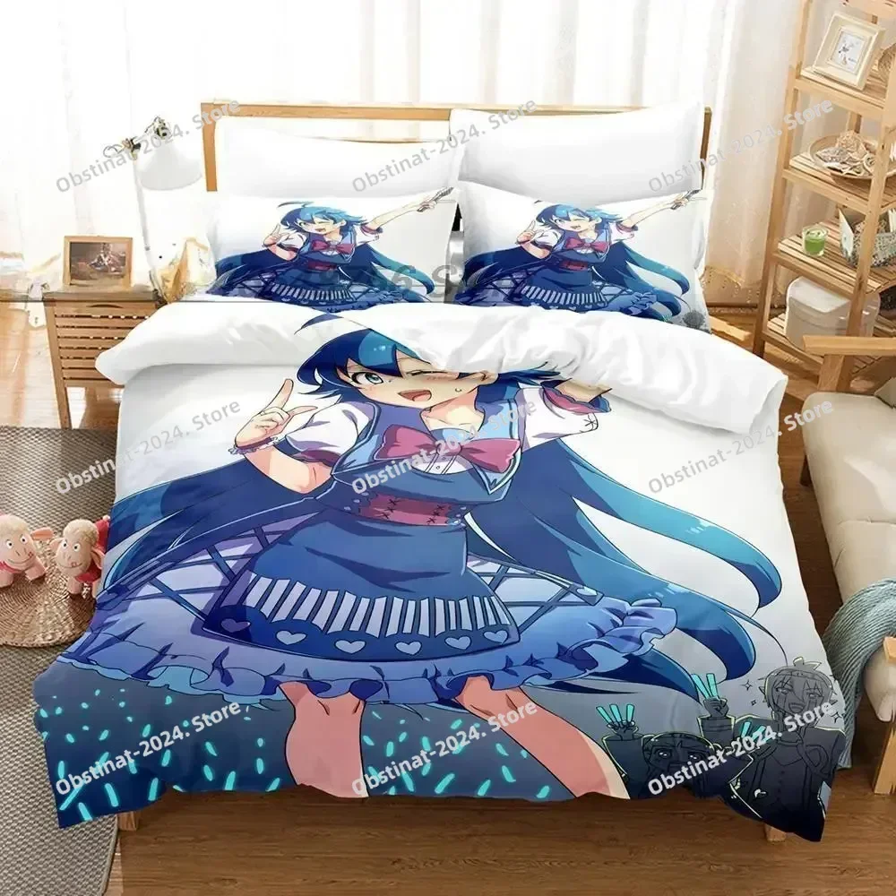 Anime Welcome to Demon School! Iruma-kun Bedding Set Print With Pillowcase Bed Duvet Cover Single Double Queen Super King Size