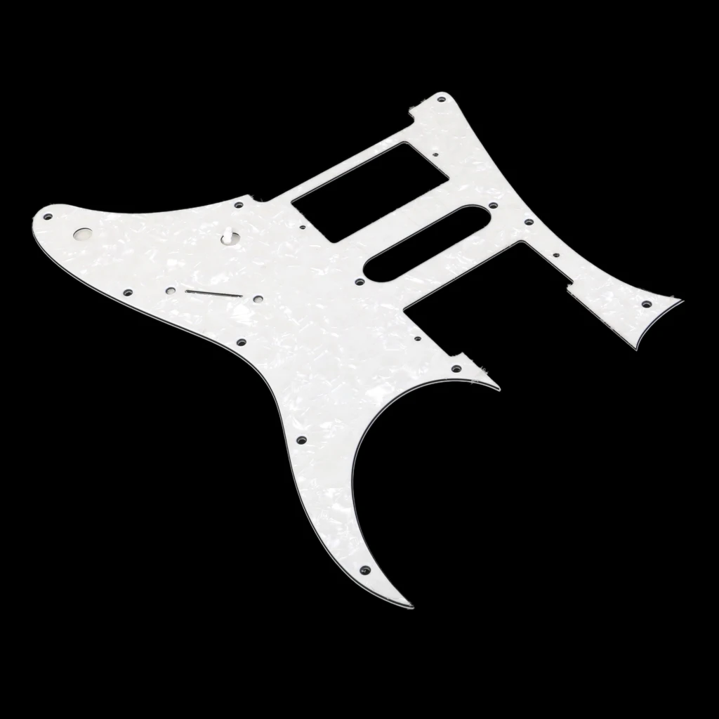 White Pearl Guitar Pickguard Double Single Double Coil Humbucker for RG550 Or Jem RG Replacement 3 Ply