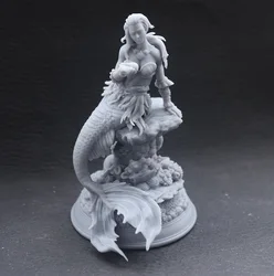 1/24 75mm 1/18 100mm Resin Model Girl Mermaid Figure Unpainted No Color RW-1056