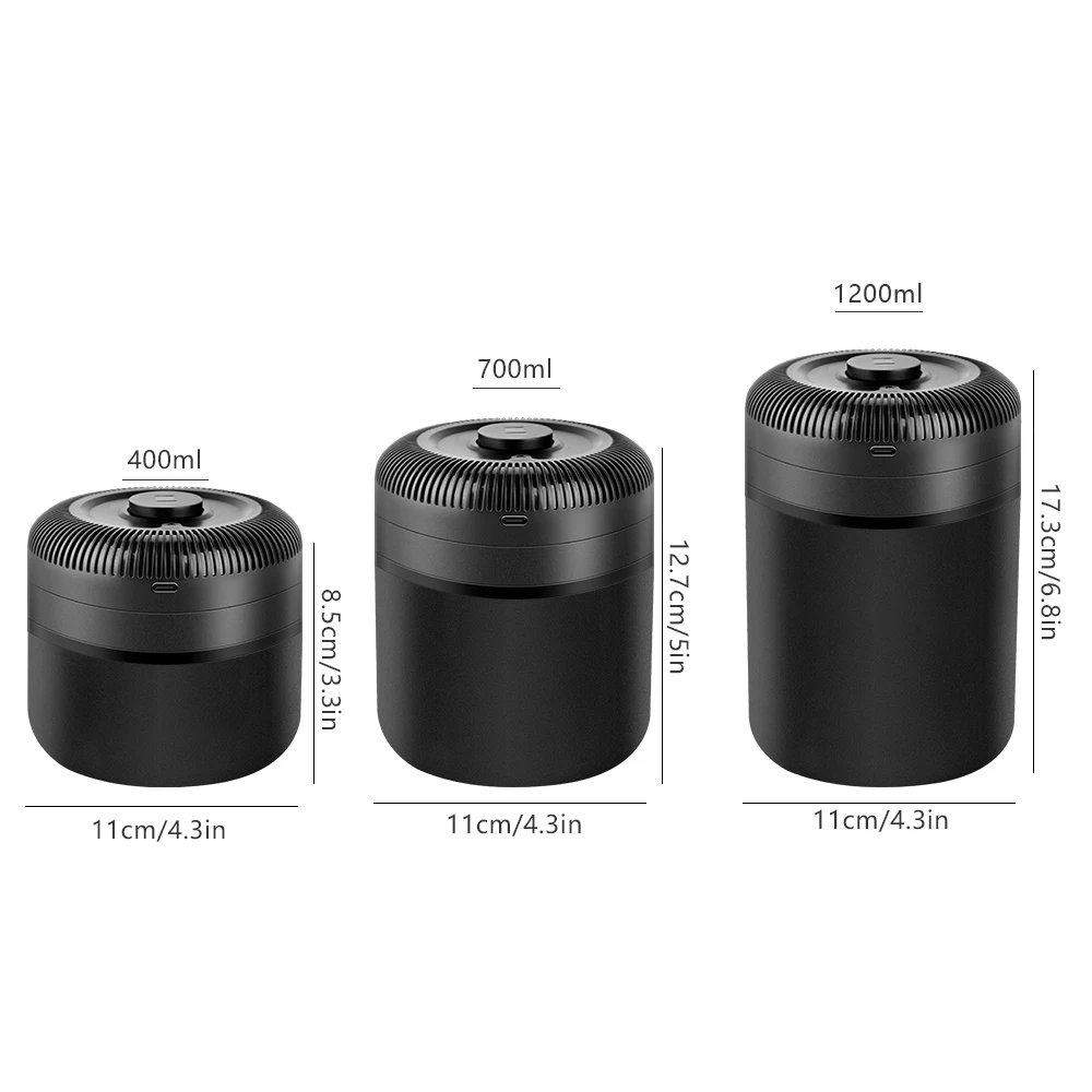 

CAFEMASY 0.4/0.8/1.2L Stainless Steel Vacuum Sealed Tank Coffee Bean Airtight Storage Jar Kitchen Food Container Box Bean Cans