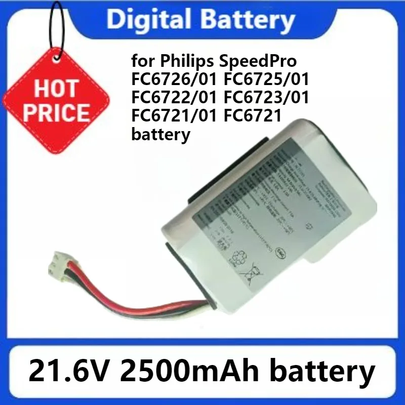 

Vacuum Battery INR18650C25 BL7734 for Philips SpeedPro FC6726/01 FC6725/01 FC6722/01 FC6723/01 FC6721/01 FC6721 21.6V 2500mAh