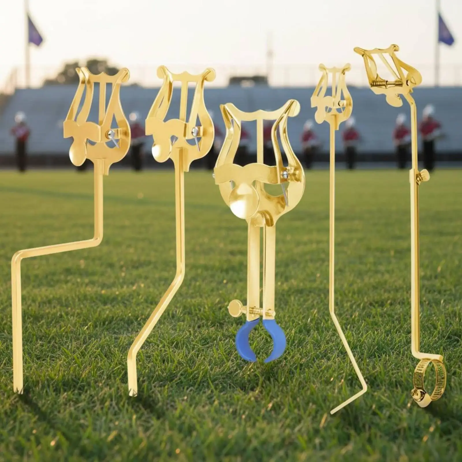 Trumpet Marching Lyre Portable Trumpet Lyre Clip Adjustable Clamp Marching Band Music Holder for Processions, Performances