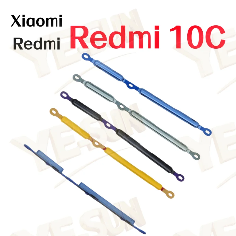 On and Off Buttons For Xiaomi Redmi10C Side Volume Buttons Volume Up Down Buttons Keys