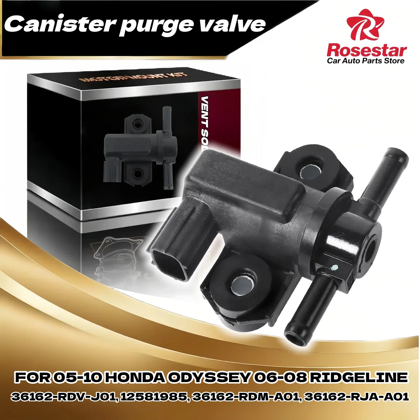

Vapor Canister Purge Valve Solenoid 36162-RDV-J01 For Acura 2004-08 TL 2004 MDX 36162-RDV-J01