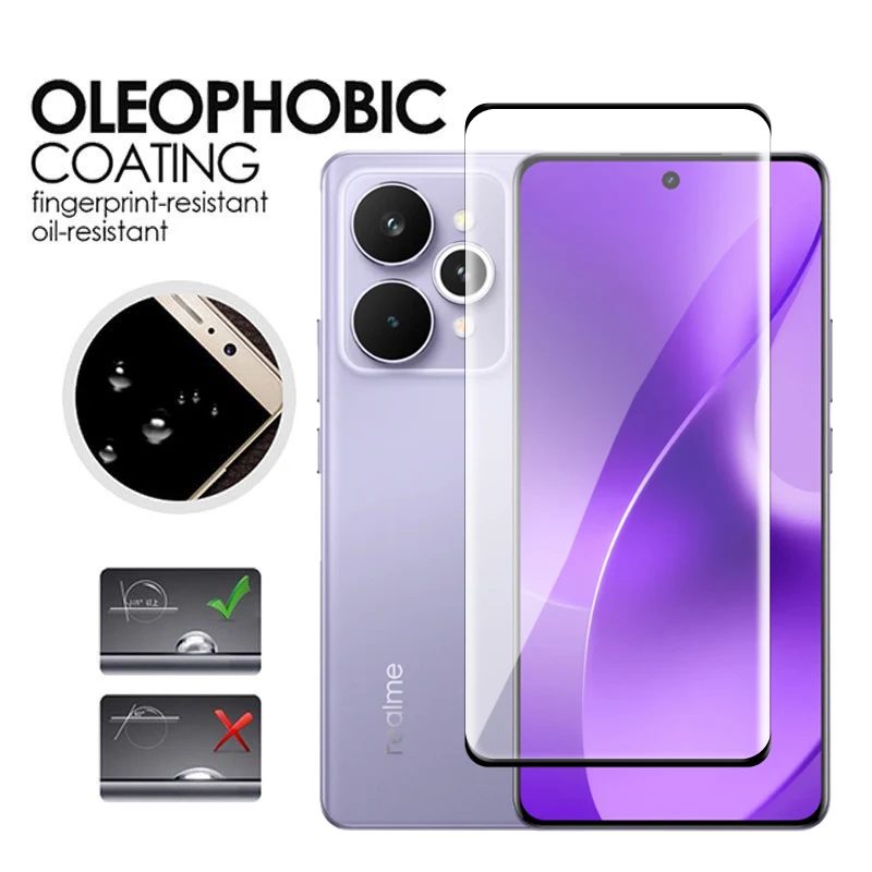 Szkło 3D Full Cover Curved Screen Protector do Realme 15 Pro 5G, Szkło Hartowane do Realme 15 Pro, Folia na Obiektyw do Realme 15 Pro — zdjęcie produktu 5
