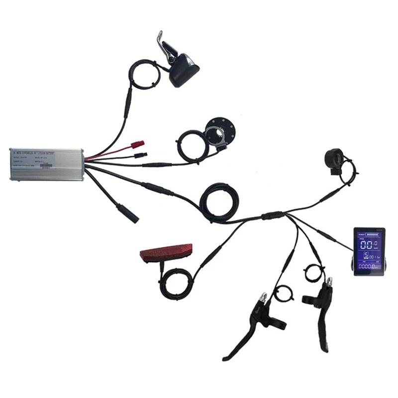 

Ebike 36V/48V Square Wave Controller For 500W Electric Bicycle Motor Wheel JN LCD GD06 - Display Waterproof Plug