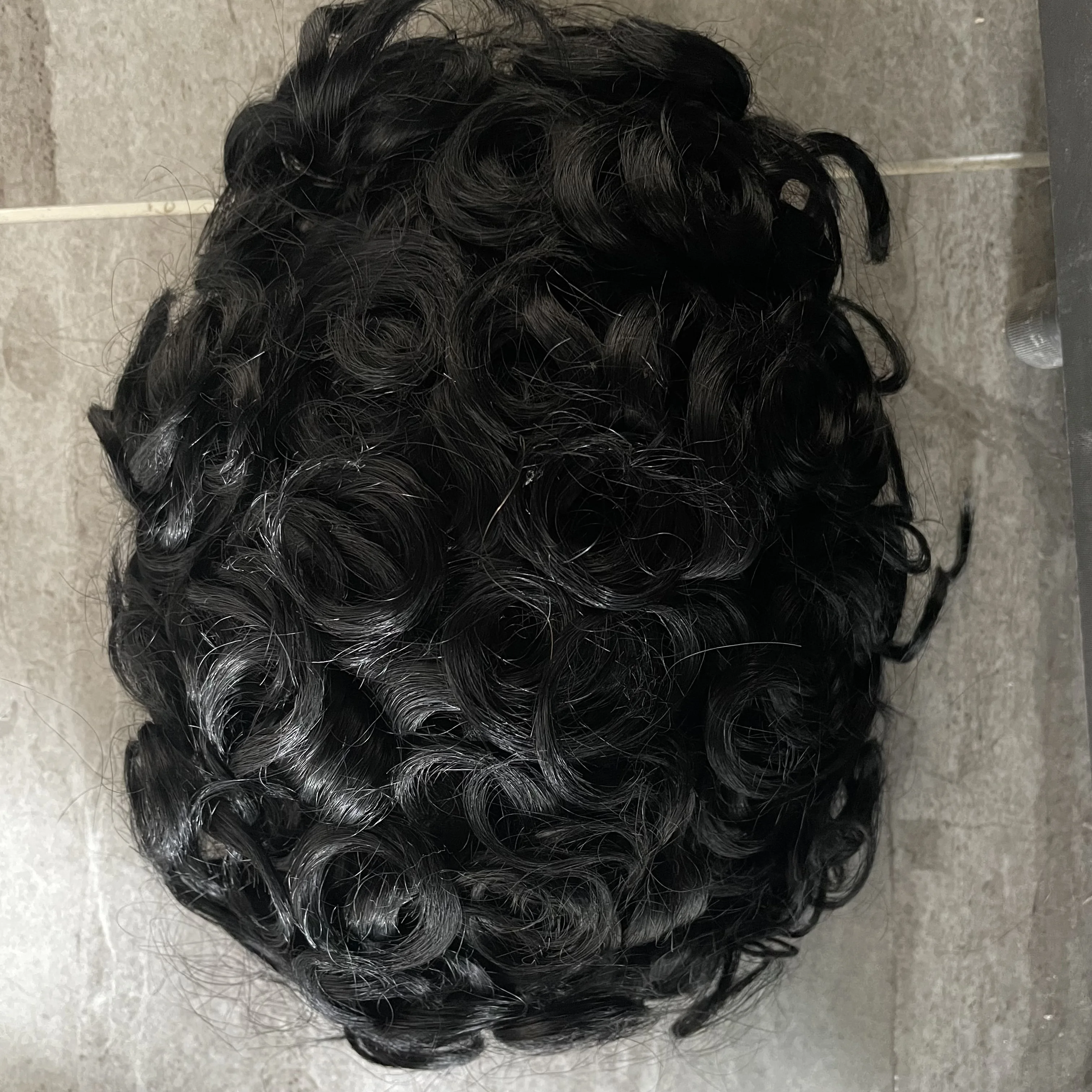 24 مللي متر 20 مللي متر 26 مللي متر الرجال الشعر المستعار سوبر دائم غرامة أحادية الدانتيل هيربيسي اليورو شقراء براون أسود واقعية الشعر البشري خط الشعر الطبيعي