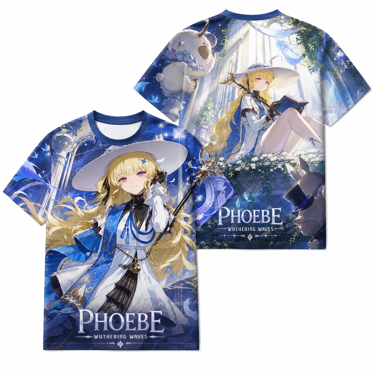 Wuthering Waves WW Cheap Graphic T-Shirt Ciaccona  Cantarella Phoebe All Over Print Anime Jersey, Breathable Quick Dry Tee