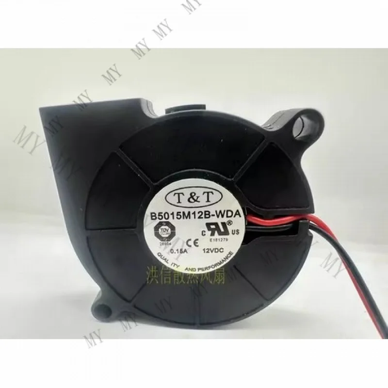 

TT для T&T B5015M12B-WDA 5015 DC12V 0,15A 5CM 2-проводной прокруточный охлаждающий вентилятор
