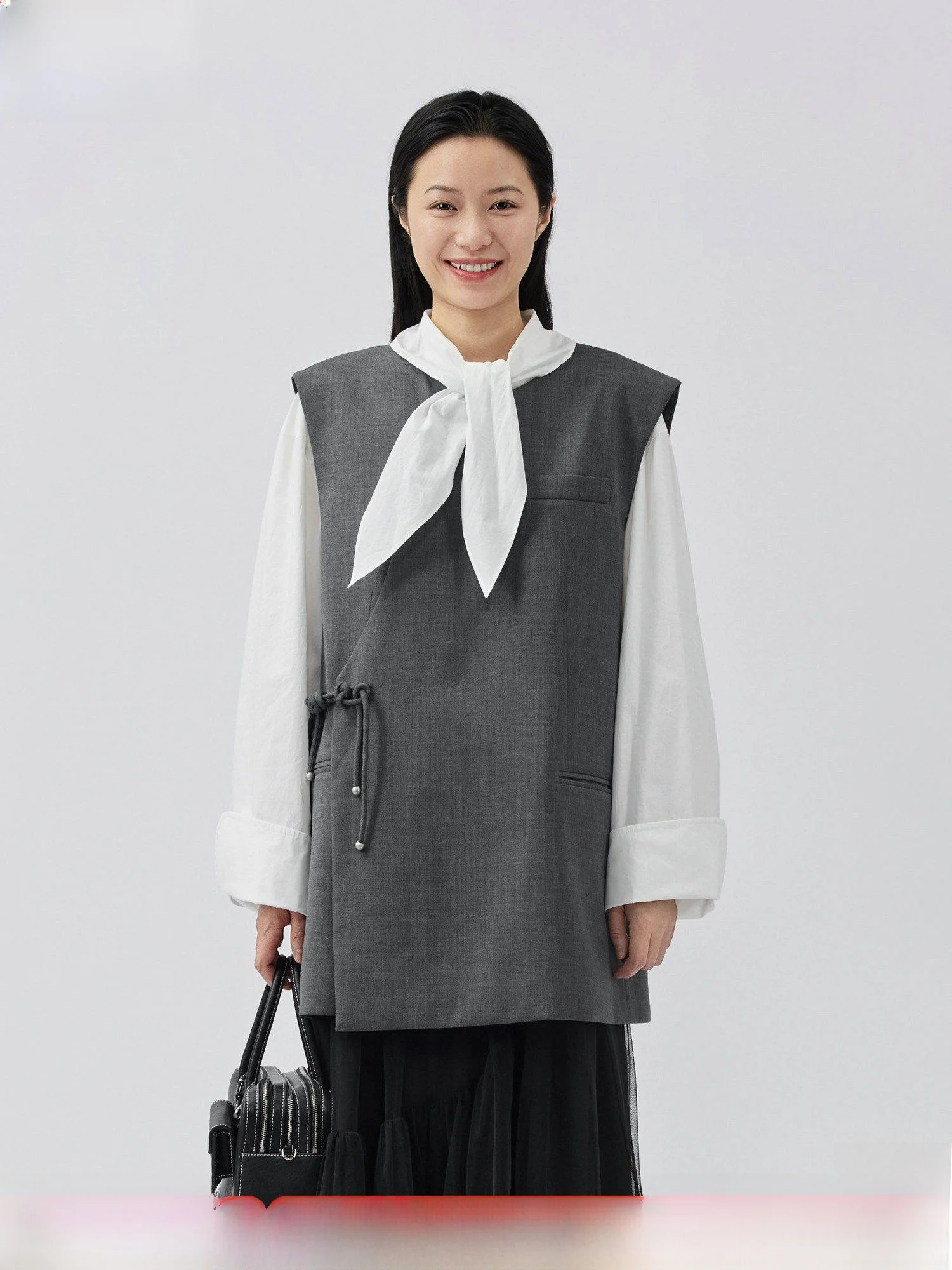 

Мягкий женский жилет из смесовой шерсти на пуговицах в китайском стиле, весенний, для повседневной носки, новый национальный тренд, мягкая верхняя одежда