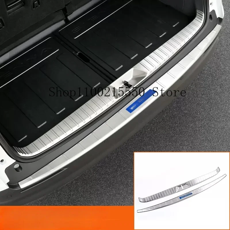 

For Toyota Sienna 2021 2022 2023 Stainless steel silver Titanium Black Rear Trunk Inside Bumper Protector cover sill guard Trim