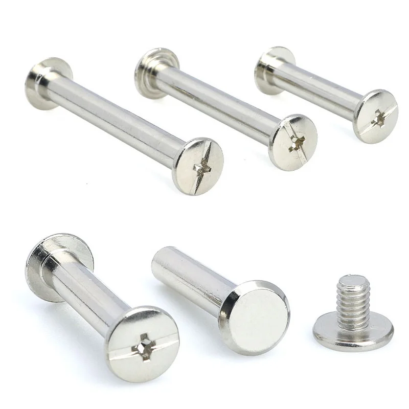 M2 M3 M4 M5 M6 304 Stainless Steel Leather Bag Belt Photo Scrapbook Album Book Post Binding Screw Chicago Screw Nail Rivet Bolt