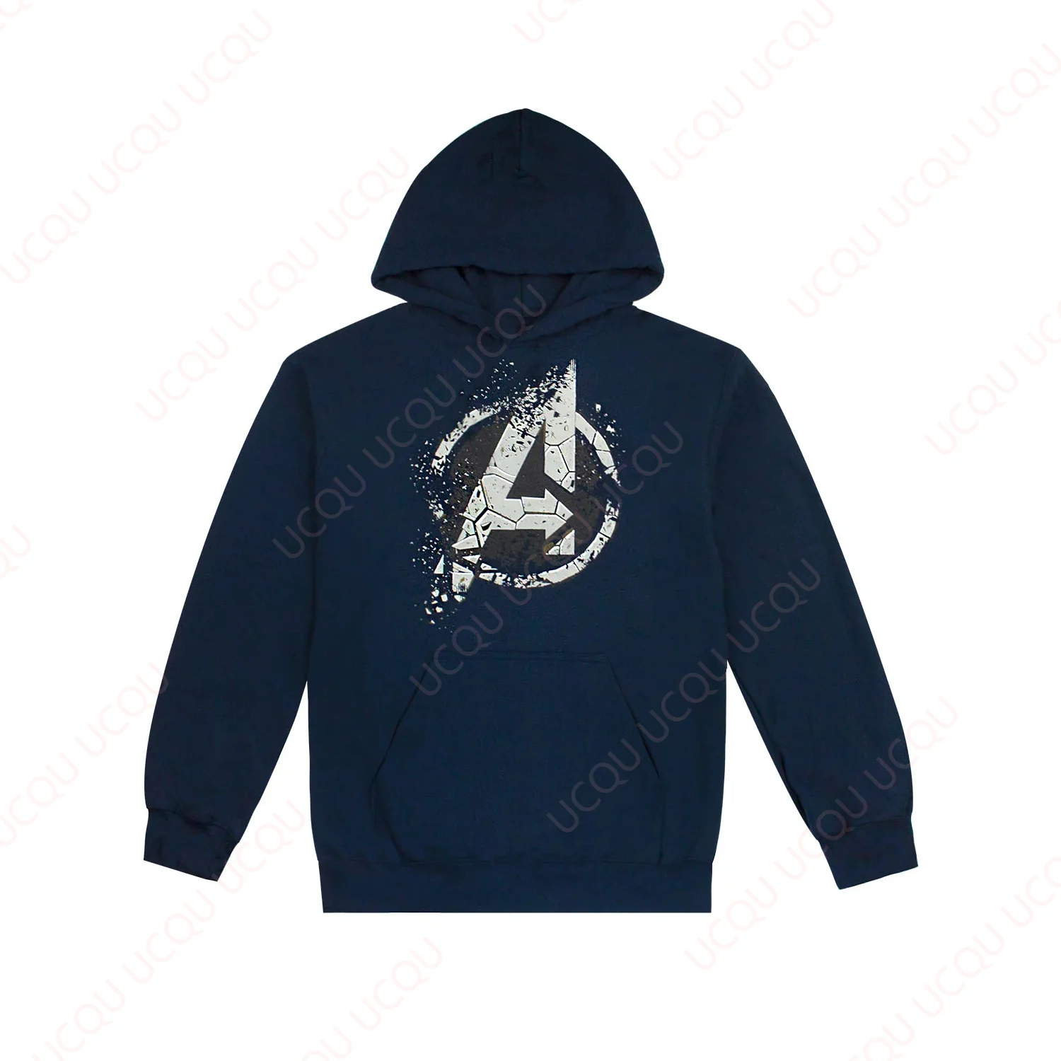 

Marvel Avengers End Game Eroded A Logo Hoodie Unisex Loose Casual Hoodie Pullover Adults and children Fashion Long Sleeve Hoodie