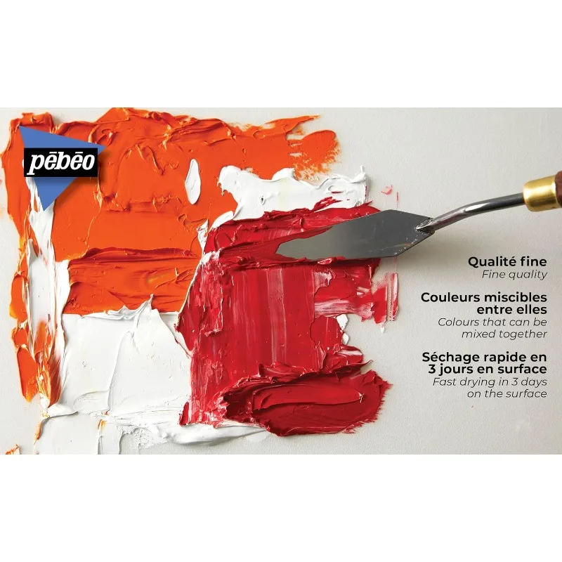 200ml Tube Pebeo Fine XL Oil INTENSIVE OIL COLOUR Bright and Permanent Finish Fade Resistant,Fast-Drying Painting On Paper Wood