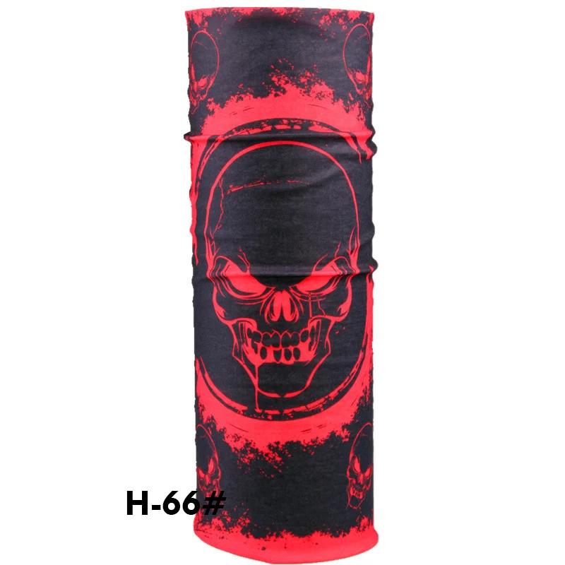 Skull Bandana Unisex Scarf Motorcycle Multifunctional Seamless Tubular Headband Magic Dustproof Scarf Mask Face HY17