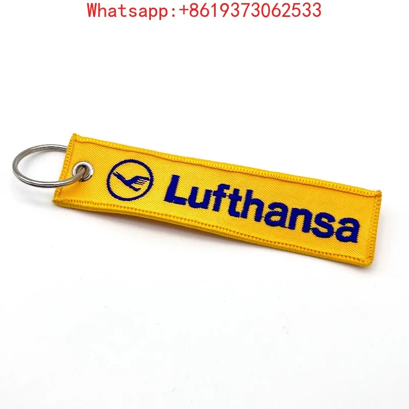 

Брелок с вышивкой авиакомпании, сувенир авиакомпании, вышитый брелок, подарок, подвеска