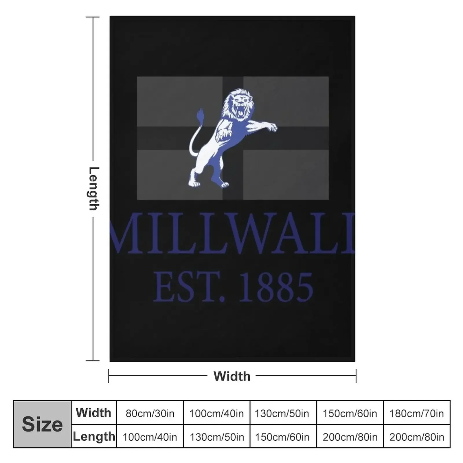 Millwall 1885 Throw Blanket anime Plaid on the sofa For Sofa Thin Loose Blankets