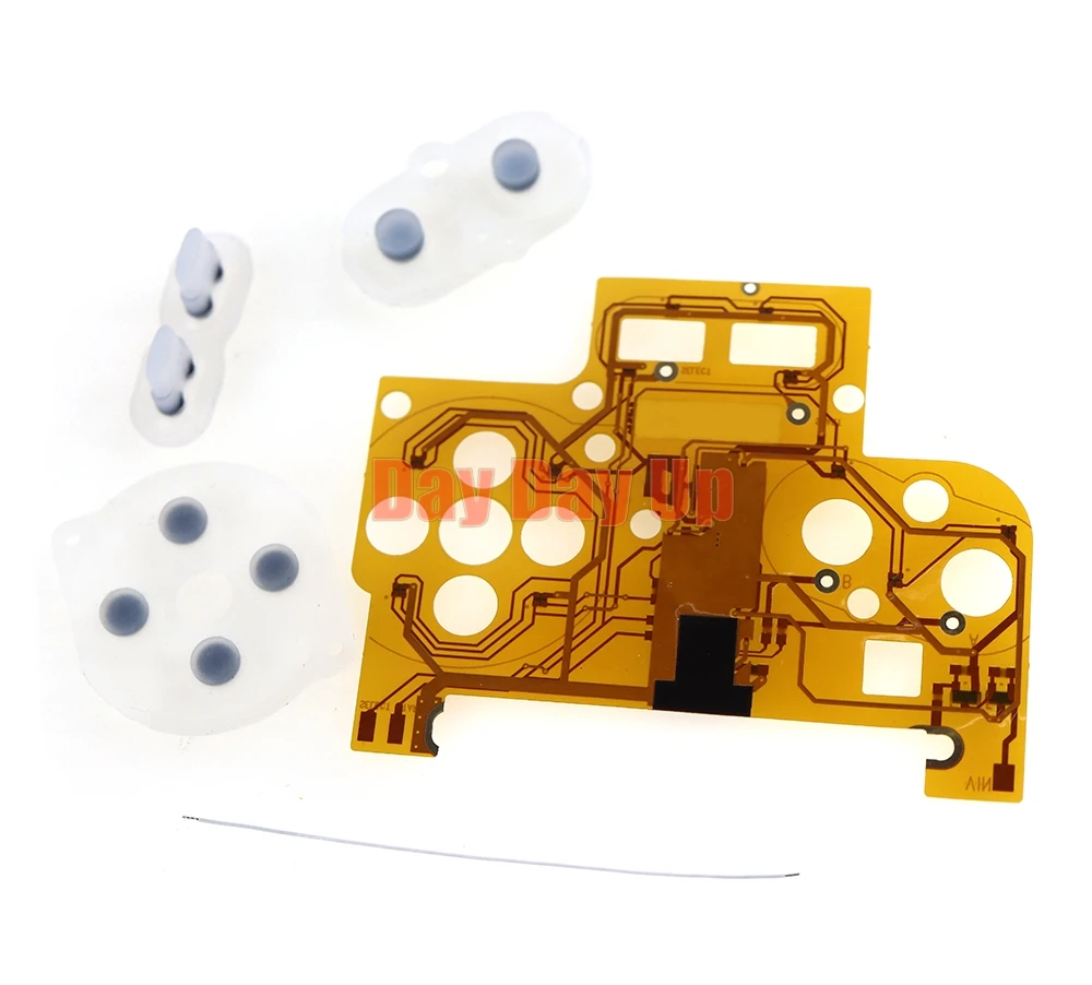 Kit de luces de botón LED de 3 juegos para GameBoy, tablero de cinta de luz LED de Color, Kits de colores de luz de botón GBC