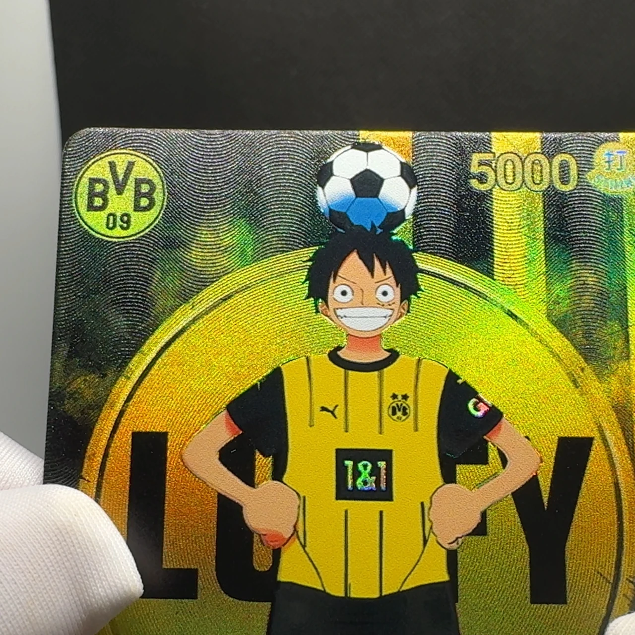 One Piece TCG BVB Luffy ST13-003 BY Luffy OPCG English Leader card Foild Textured Card Black Yellow Luffy