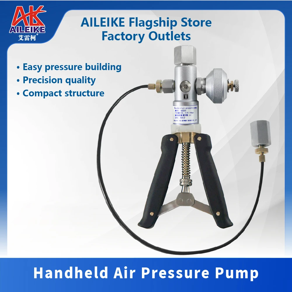 

AILEIKE ALKS504 Handheld pressure pump hand Manual Pressure Calibration Test Pump -0.95-40bar