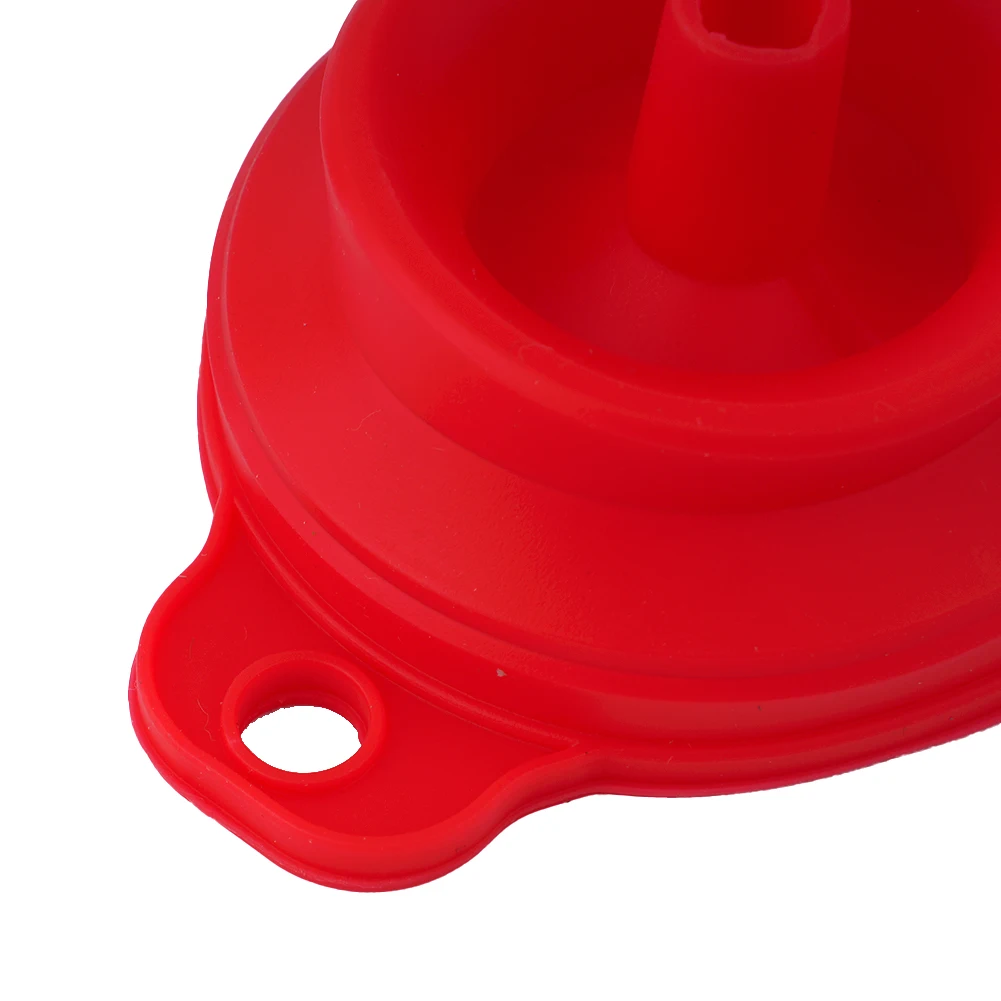 High Quality Car Funnel Collapsible Silicone Collapsible Engine Filler 7cmX6cm Screen Silicone Space Saving Up