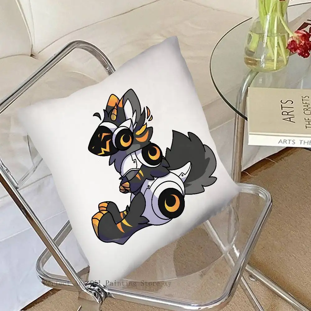 My Furry Protogen Lemondrop Pillow Case Fashion Square Pillowcase Bedroom Sofa Room Ins Decoration Leisure