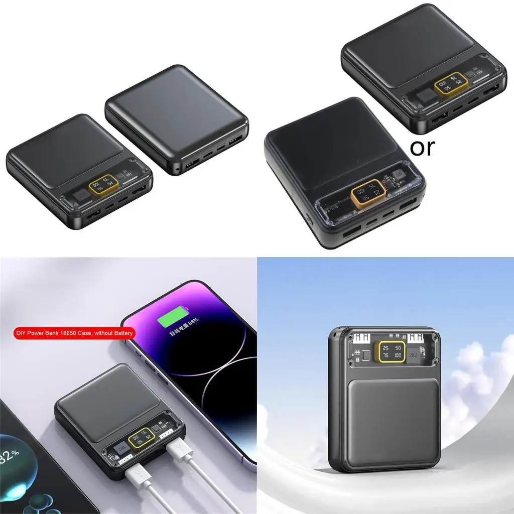 

Y1UB Ultra‑Large DIY Box Quick Charging Power Case Micro USB/Type c Input