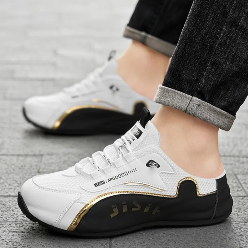 39-48large Size High Quality Bag Head Half Tray Men Shoes One Pedal Casual Men Shoes Comfort Fad Trendy Sandals Sandalias Hombre