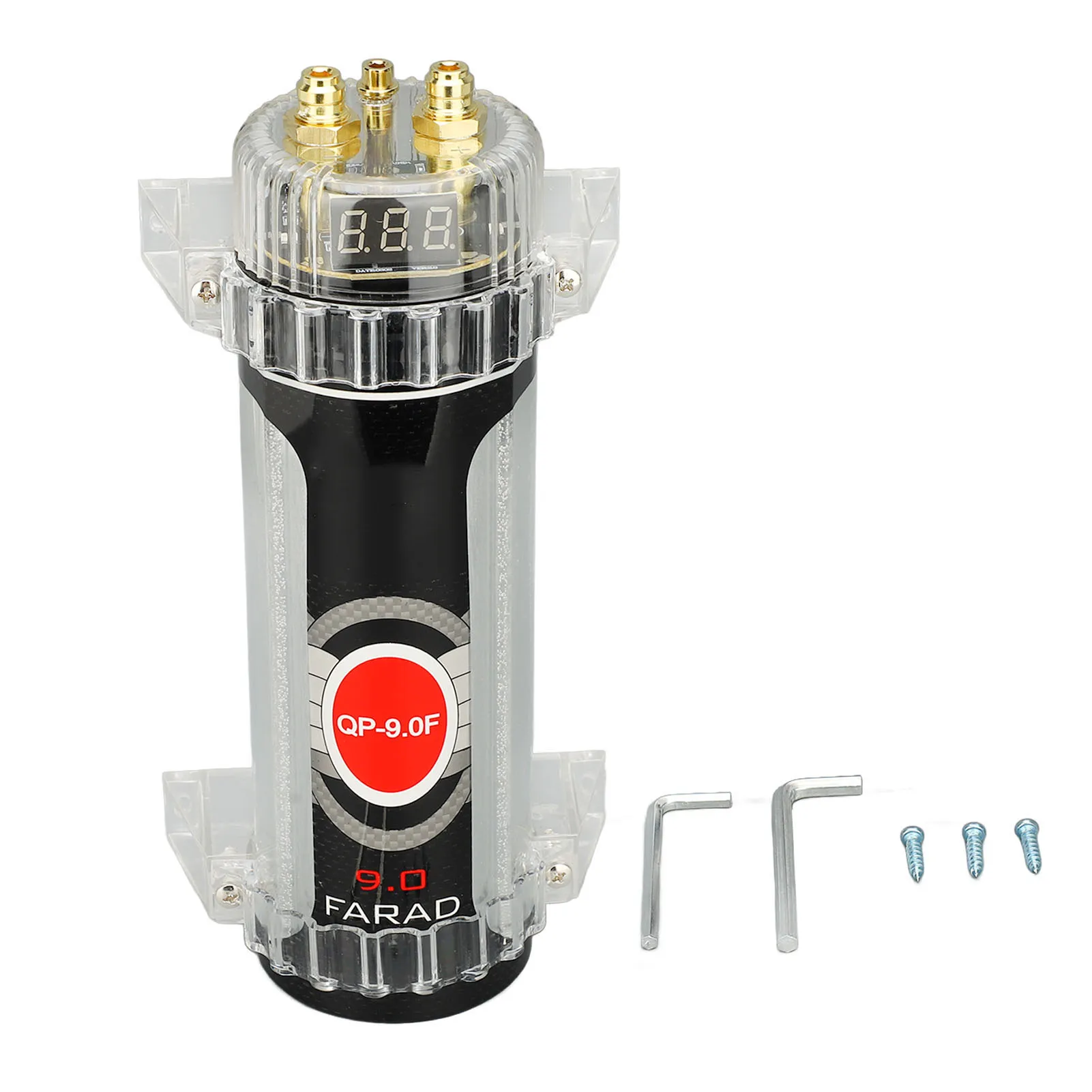 

9.0 Digital Power Capacitor Anti Interference Reverse Connection Guard Car Electrical Capacitor for Vehicle Sound System