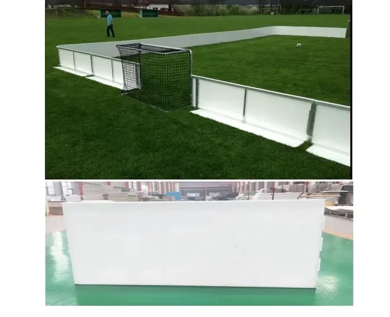 Vloerbalring; Floorball Rink met afmeting van 40 m x 20 m ijsring vloerbalbord
