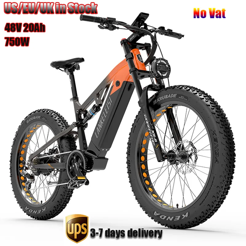 

Lankeleisi-E-Mountain Bicycle, RV800 Plus, 750W, 20Ah, Samsung Battery, Electric Mountain Bike, Fat Trail, EU, US, UK Stock