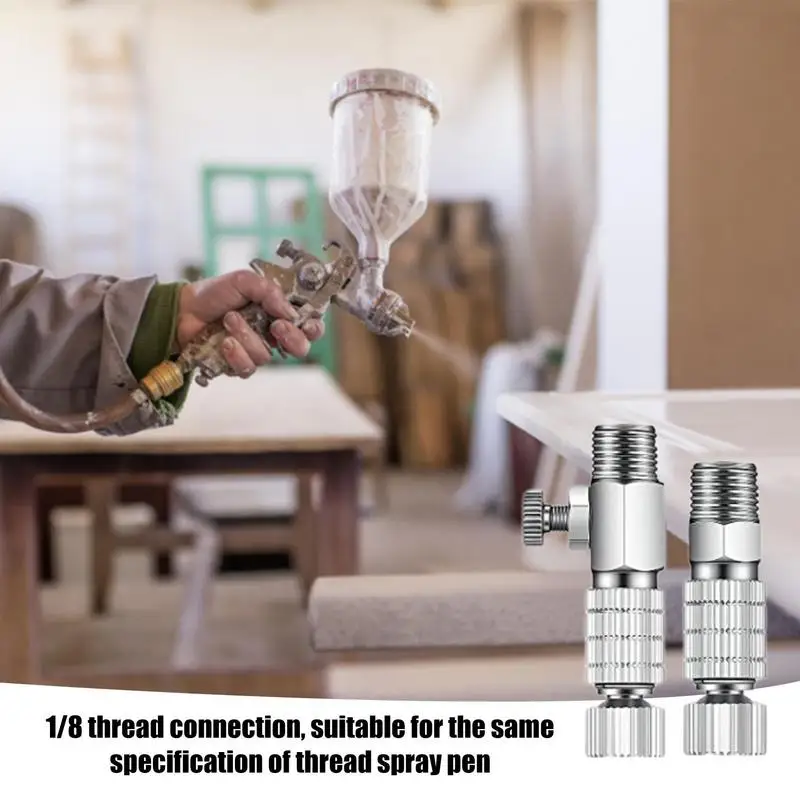 Airbrush Quick Connect Fittings Heavy Duty Disconnect Adapter Kit 1/8 Connectors Release Coupling Smooth Air Brush Replacement