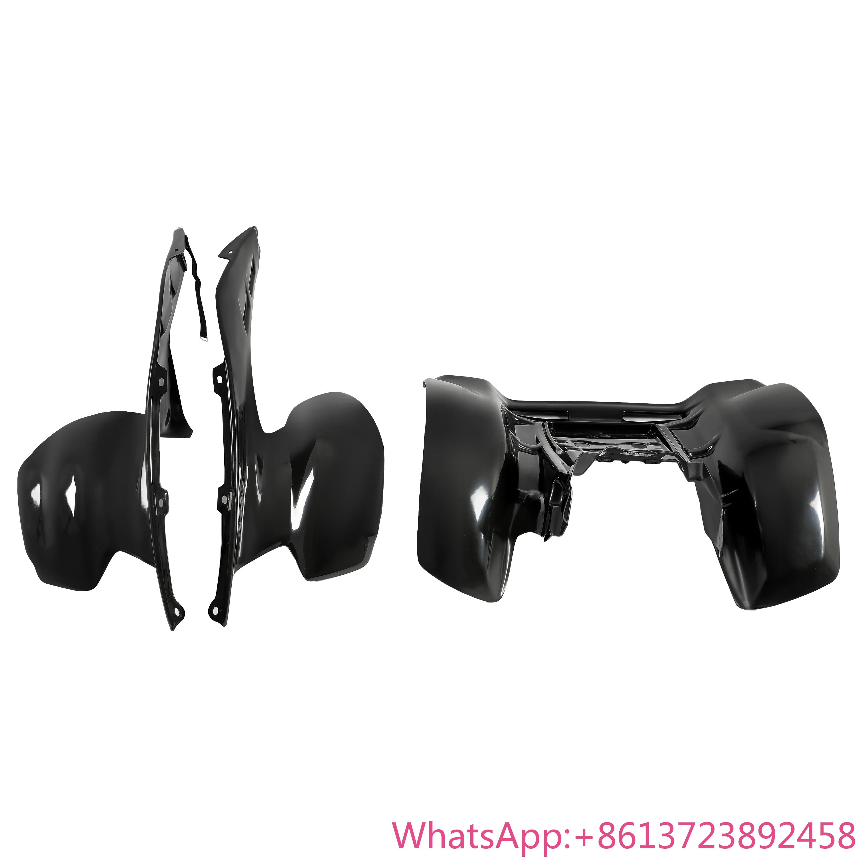 

FOR HONDA TRX 250R 86-89 87 88 PLASTIC KIT BLACK FRONT & REAR FENDER TRX250R