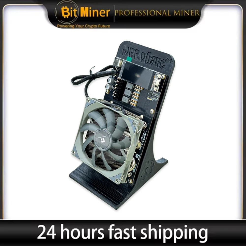 

Bitcoin Miner NerdQaxe++ 4.8TH/s 75W Solo Miner BTC, SHA-256 Mining Machine With 120W PSU180 Warranty