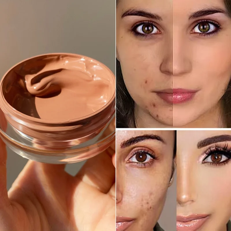 Corrector de cobertura total resistente al agua para tatuajes, cicatrices: base de acabado natural para todos los tonos de piel y tipos de ojeras