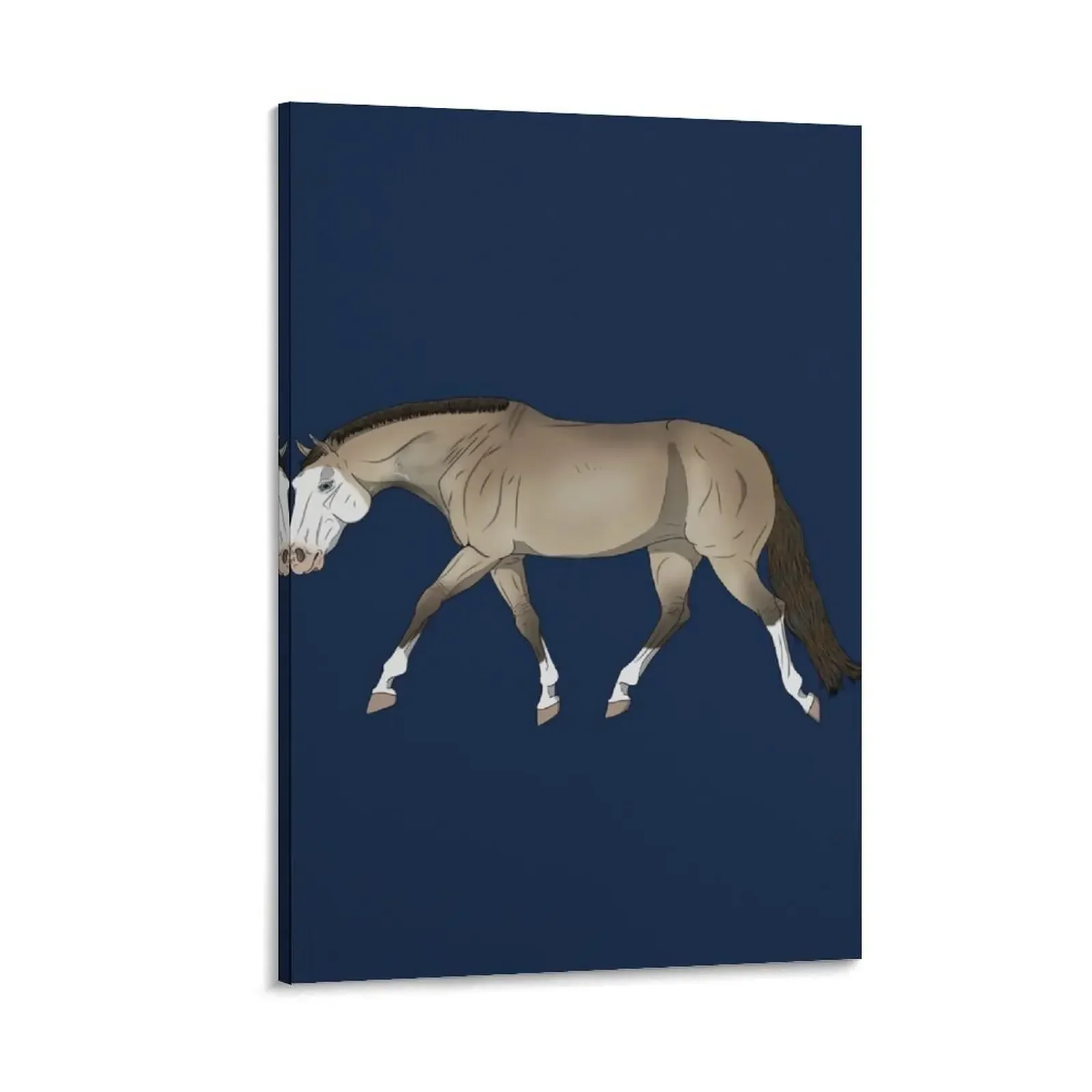 

Stock Horse 6- Dun with Shoulder and Led Barring and A Bald Face Canvas Painting photos for living room fashion wall paintings