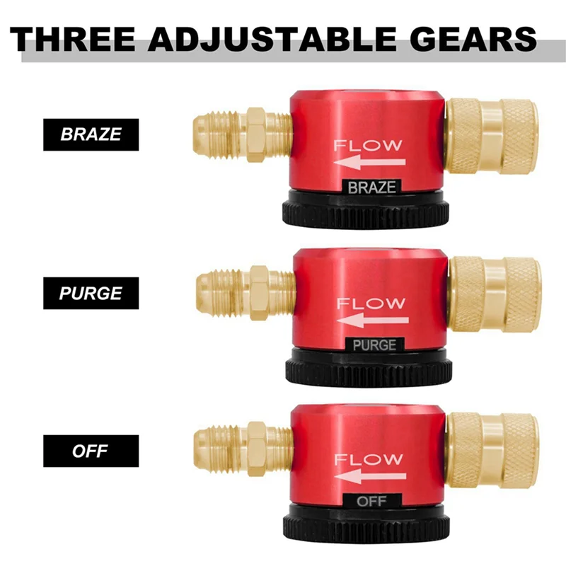 

ABJN-2X Nitrogen Purge Tool TIG Welding Control Valve For HVAC Tools Nitrogen Purging