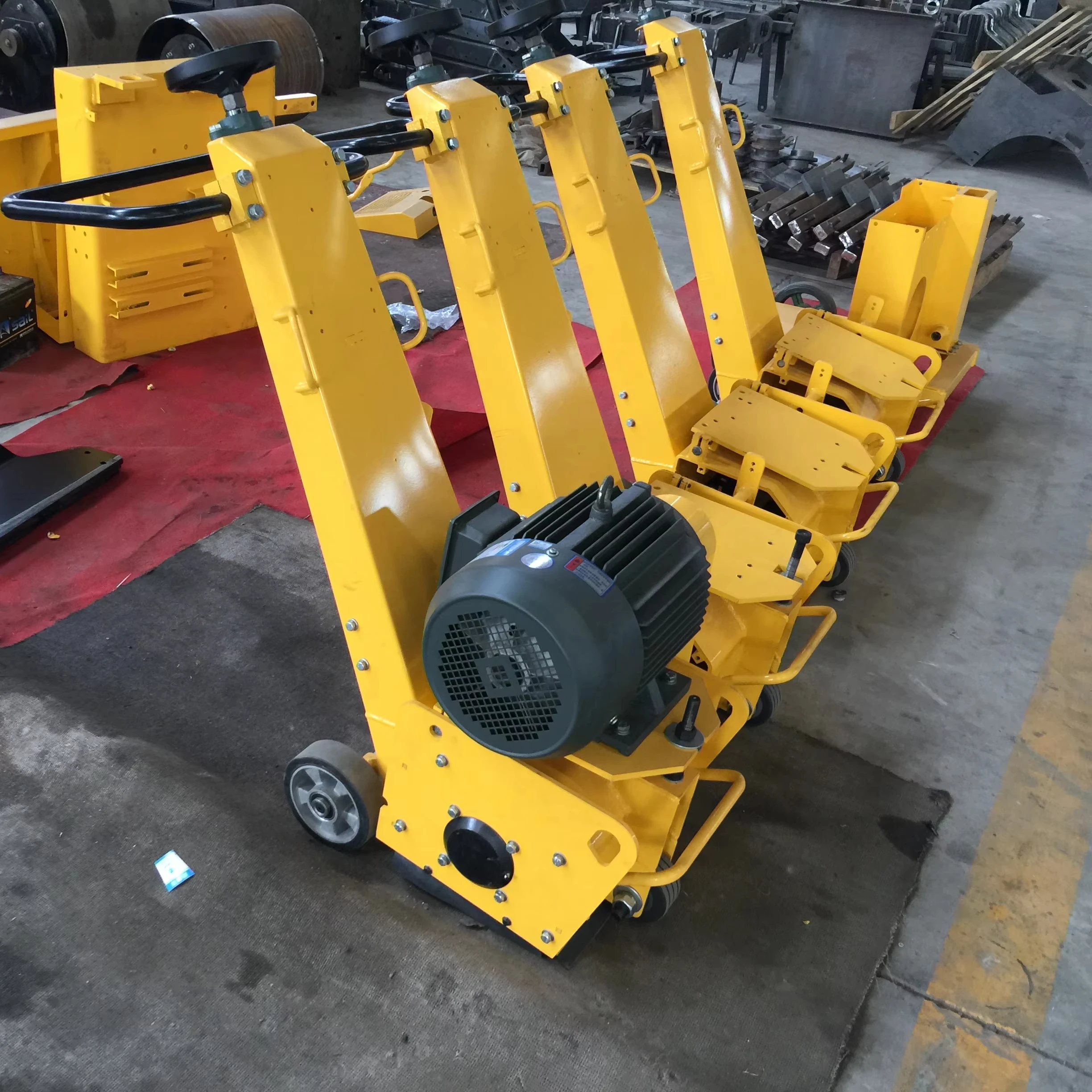 Concrete Asphalt High Efficiency 7.5kW 380V Engine Motor CoreNew QK Electric Floor Grooving Scarifier Milling Machine for Road