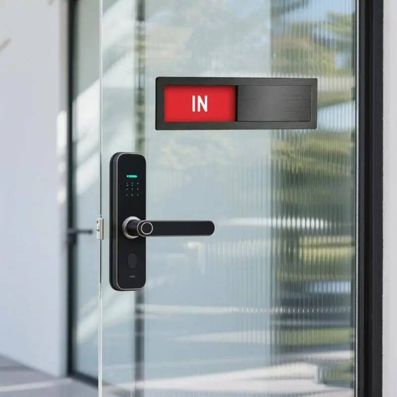 

Conference Room Sign With Sliding Panel Door Indicators Slider Signboard For Office And Workplace Use M4YD