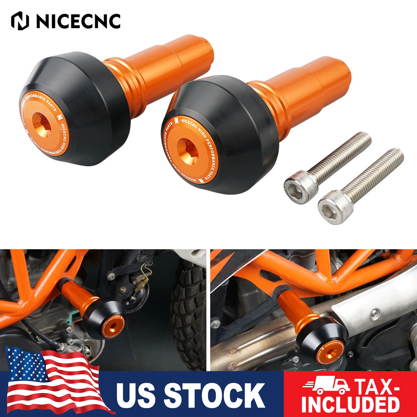 

Для KTM 2008-2024 690 Enduro SMC R Frame Slider Guard Crash Protector Husqvarna 701 Supermoto/Enduro GasGas 700 SM/ES 2016-2024