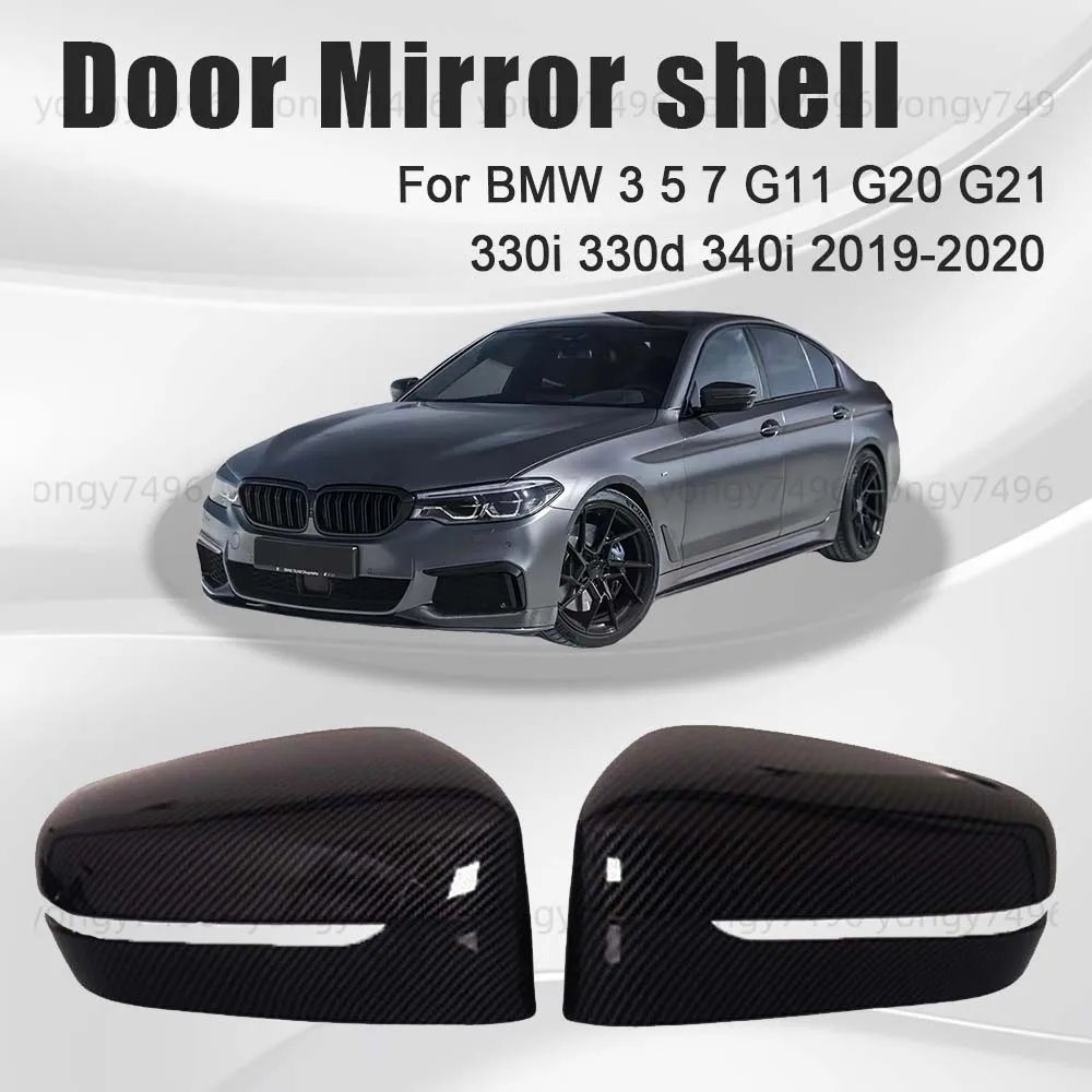 Protective Cover Door Mirror Shell For BMW 3 5 7 G11 G20 G21 330i 330d 340i 2019 2020 Car Rearview Accessories Car Decoration