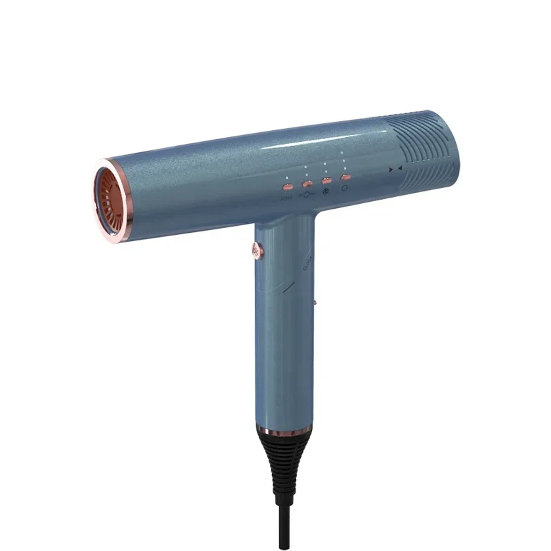 Bioceramic technology far infrared rays with memory function foldable intelligent electric hair blow dryer