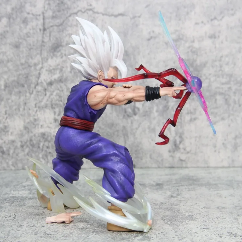 Dragon Ball 22cm Figure Gohan Anime Figurine Son Gohan Action Figure Magic Guan Light Kill Cannon Collection Model Doll Toy Gift