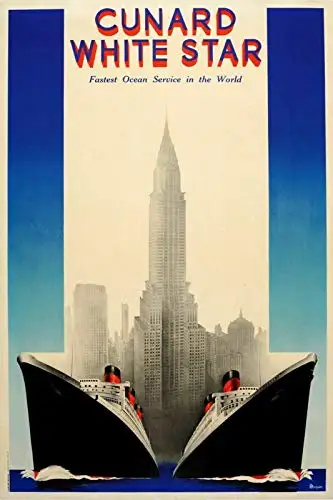 Cunard White Star Ocean Liner Metall Blechschild Dekor Reise Blechschild