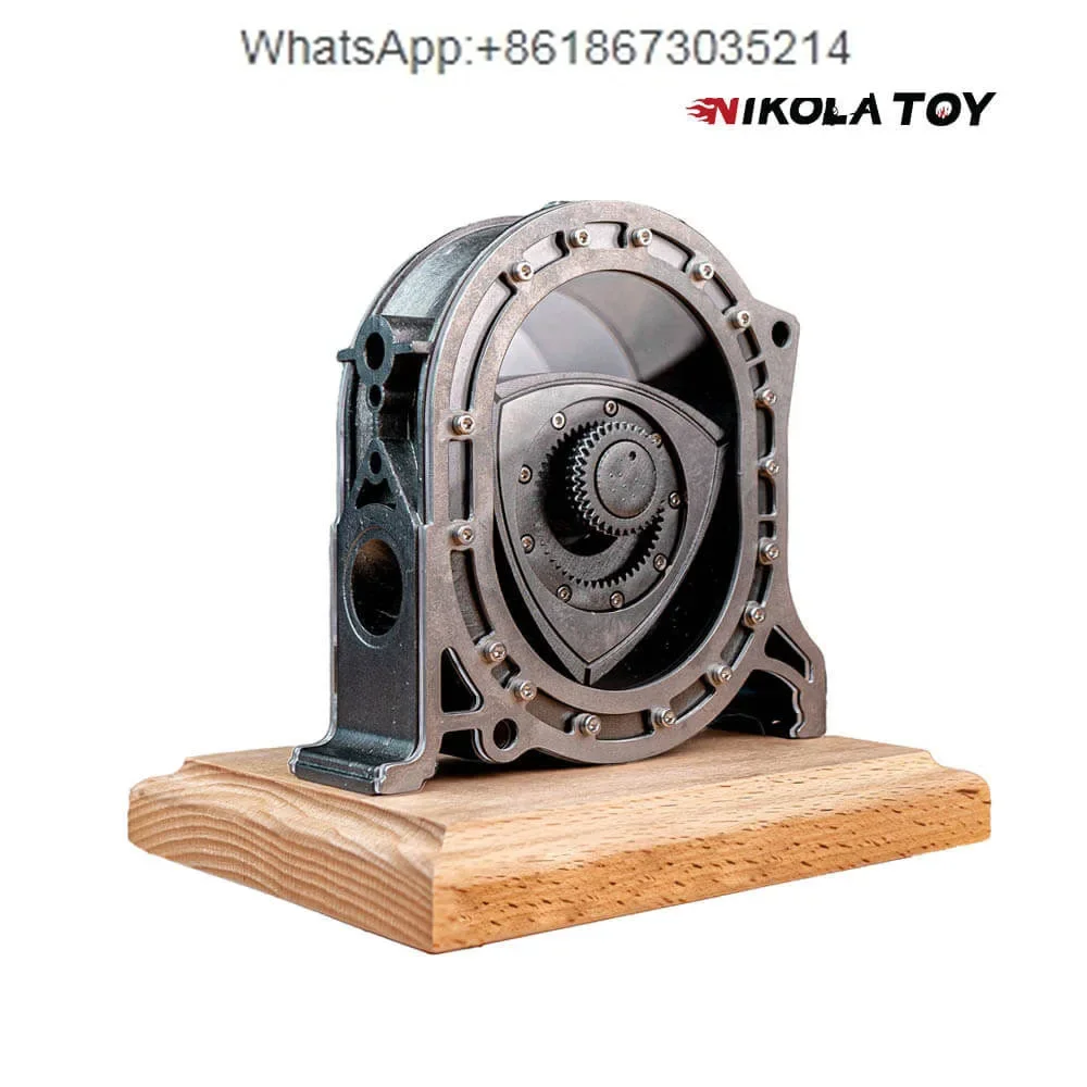 Metal rotor engine model desktop ornament assembly movable