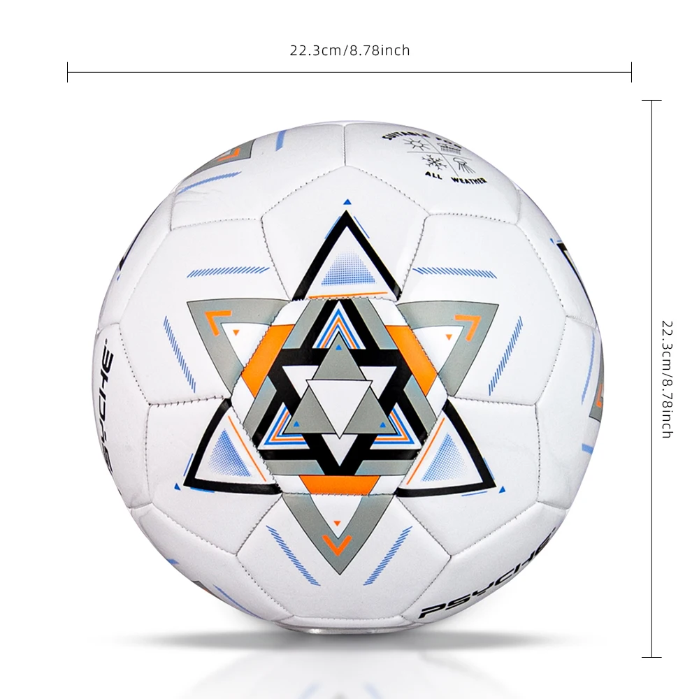 كرة القدم Psyche مقاس مخصص 5 PVC، كرة قدم أنيقة ومتينة، توصيل سريع، الشركة المصنعة لشركة تصنيع المعدات الأصلية