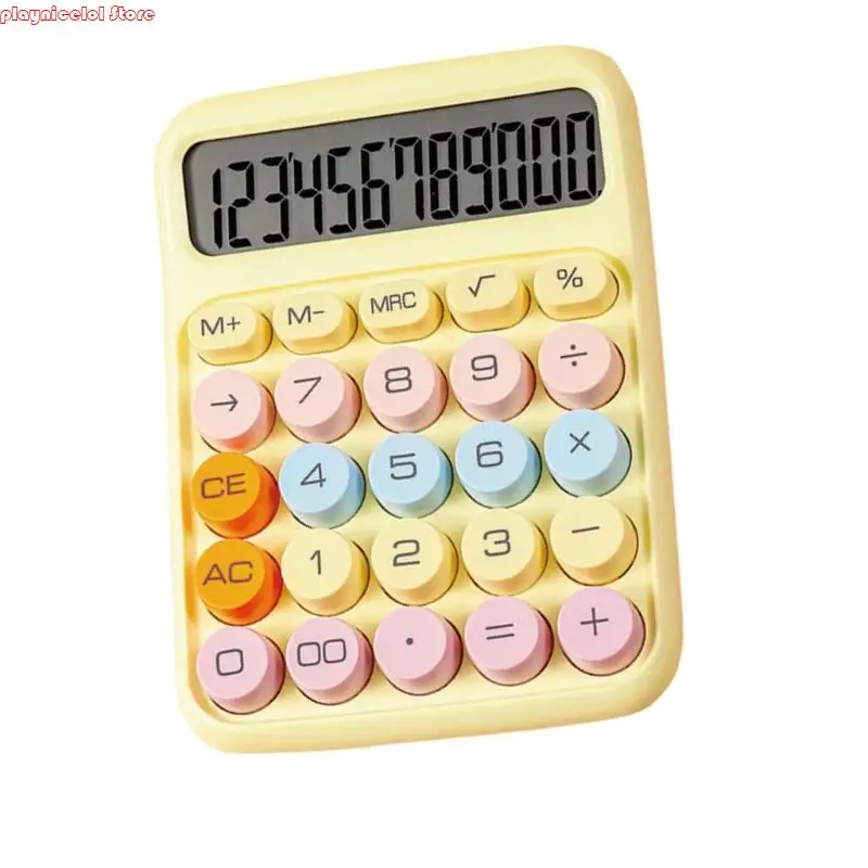 E8BA الحاسبة الشفافة الآلة الحاسبة الإلكترونية القياسية مع زر شاشة 10 أرقام لمدرسة Office #2