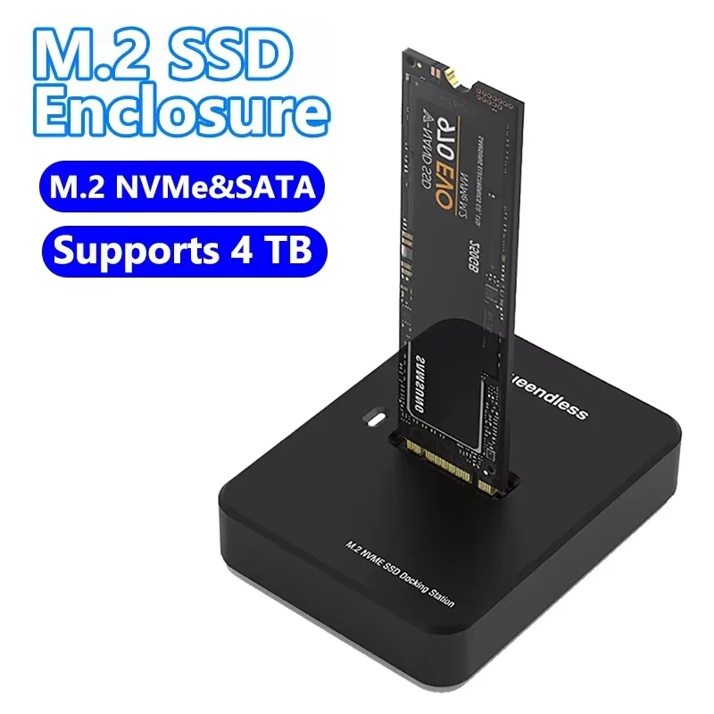 External SSD Hard Disk M.2 SSD Enclosure 10G Online Reading Writing Speed SSD Case For M.2 SSD Docking Station For PC Computer