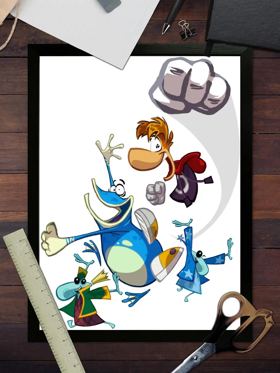 ملصق فني من القماش من Rayman Legends وفن جداري، طباعة صور، ديكور غرفة نوم عائلية حديثة، ملصقات، لوحة زخرفية